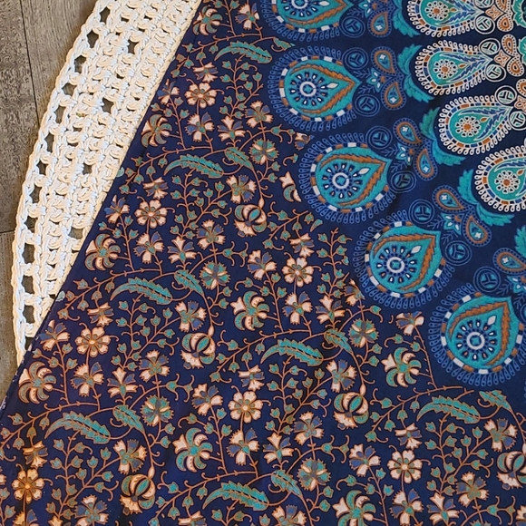 NEW BO HO FRINGE WALL ART,TABLE CLOTH, BED THROW - Picture 4 of 16